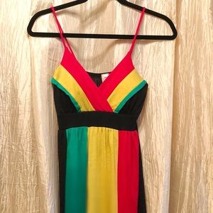 Rasta colored dress